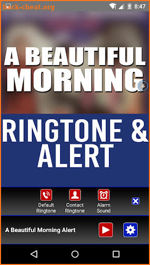 A Beautiful Morning Ringtone screenshot