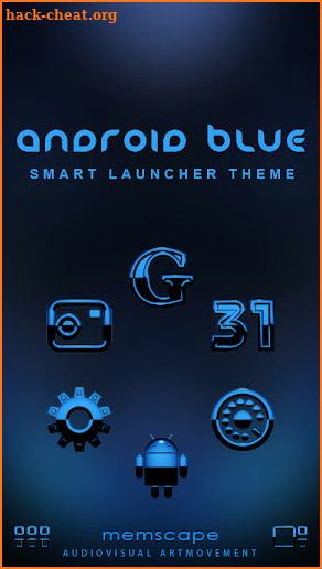 A-BLUE Smart Launcher Theme screenshot