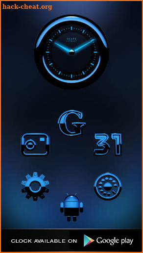 A-BLUE Smart Launcher Theme screenshot