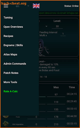 A-Calc Taming & Companion Tools: Atlas Pirate MMO screenshot