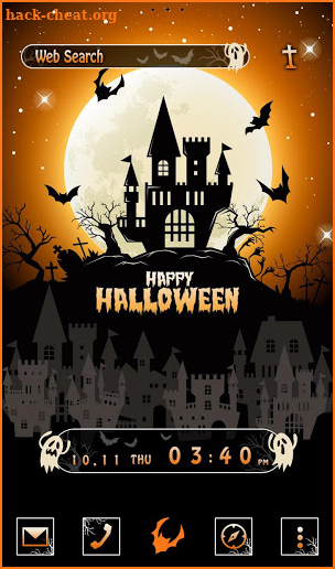 A festival Wallpaper Halloween Night Castle Theme screenshot