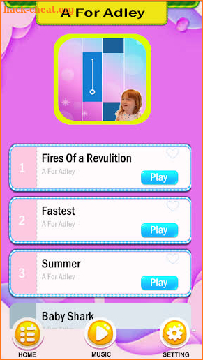 A For Adley Piano Games screenshot
