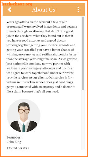 A lawyer help screenshot