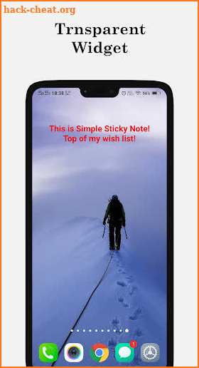 A Simple Sticky Note + Widget screenshot