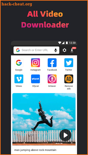 A Video Downloader - Free video downloader app screenshot