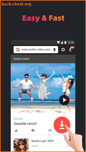 A Video Downloader - Free video downloader app screenshot