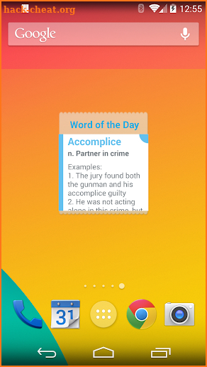 A Word A Day Widget screenshot