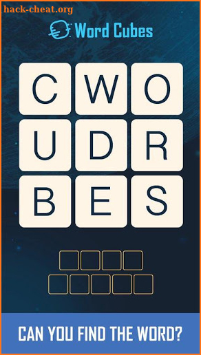 A Word Game Word Of Cubes screenshot