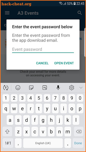 A3 Event Apps screenshot