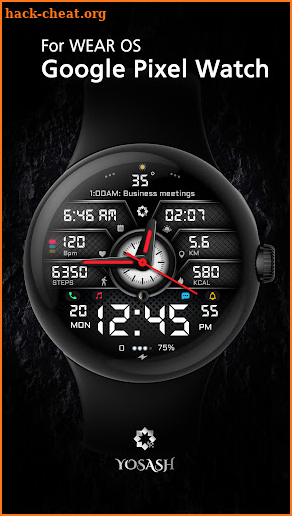 A450 Watch Face - YOSASH screenshot