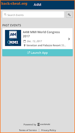 A4M Events App screenshot