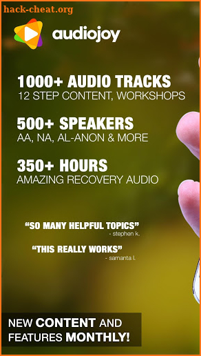 AA 12 Steps Audio Programs & Sobriety Companion screenshot