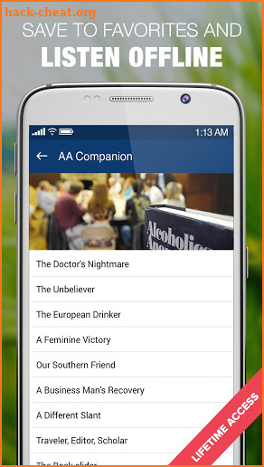 AA Audio Companion & Daily Sober Living App screenshot