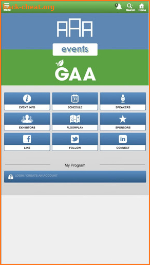 AAA & GAA EVENTS screenshot