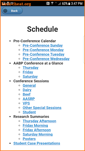 AABP Conference Mobile App screenshot