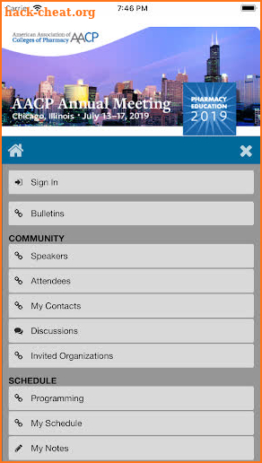 AACP Pharmacy Education 2019 screenshot