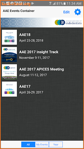 AAE Meetings screenshot