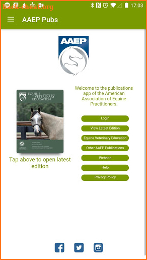 AAEP Publications screenshot