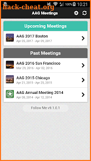 AAG Meetings screenshot