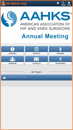 AAHKS Annual Meeting screenshot