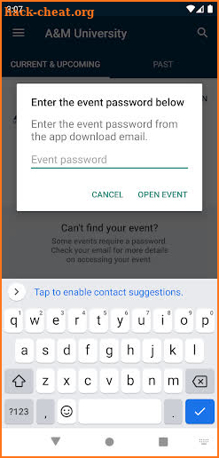 A&M Events App screenshot