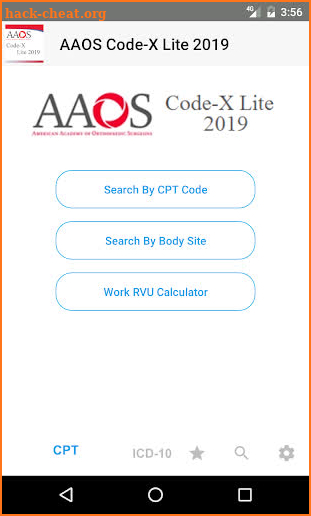 AAOS Code-X Lite 2019 screenshot