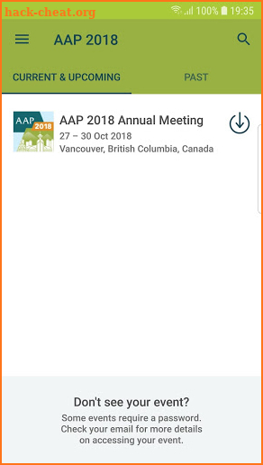 AAP 2018 Annual Meeting screenshot