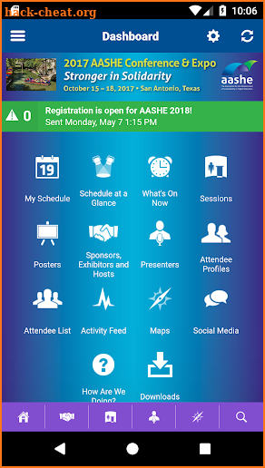 AASHE Conferences screenshot