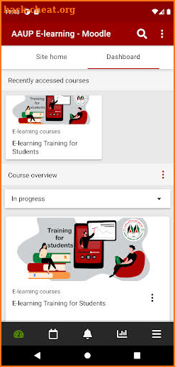 AAUP E-Learning screenshot