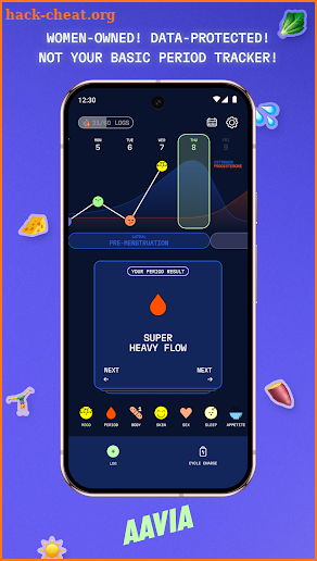 Aavia: Hormone Cycle Tracker screenshot