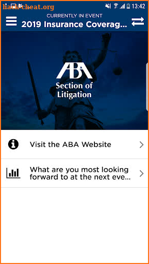 ABA Meetings screenshot