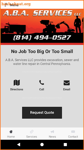 ABA Services, LLC screenshot