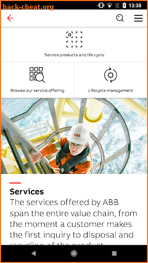 ABB Connect screenshot