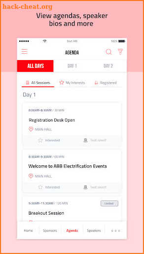 ABB Electrification Events screenshot
