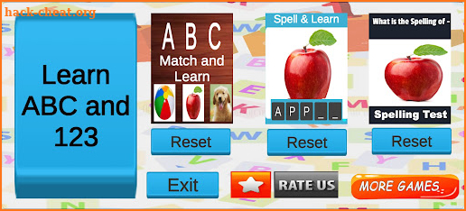ABC & spelling learn play game screenshot
