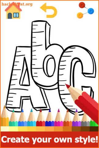 ABC Coloring Pages - Abc coloring book Games screenshot