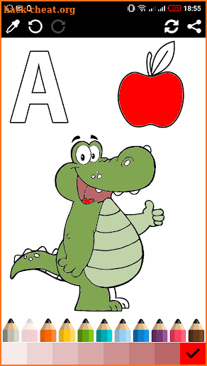 ABC Kids Coloring Book - Alphabet, Animals, Fruit screenshot