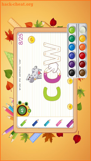 ABC kids writing alphabet - Trace handwriting app screenshot
