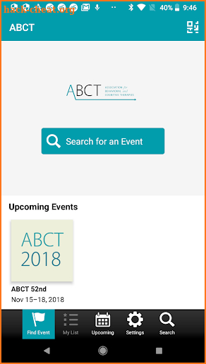 ABCT Events screenshot