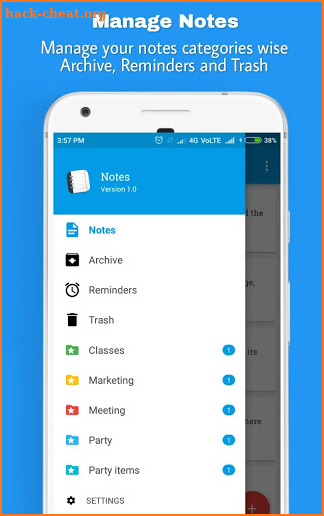 Abix Notes - Notepad Pro ( Reminder, ToDo, Memo ) screenshot