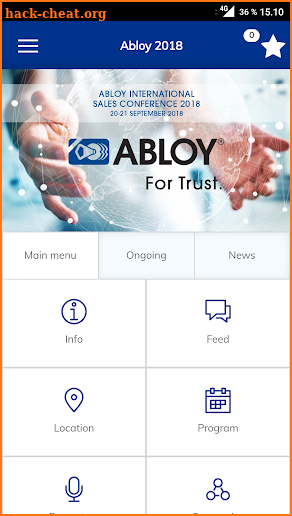 Abloy Sales Conference 2018 screenshot