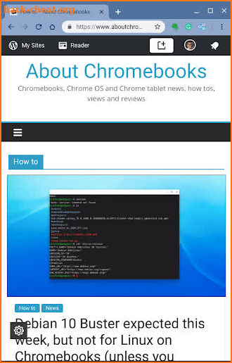 About Chromebooks screenshot