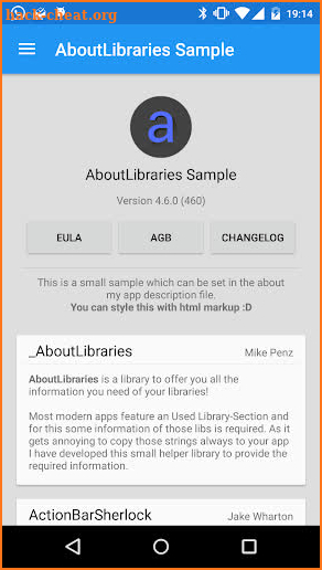 AboutLibraries Library screenshot