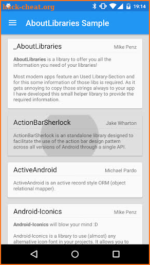 AboutLibraries Library screenshot