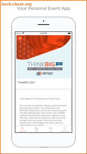 Abrigo ThinkBIG 2021 screenshot