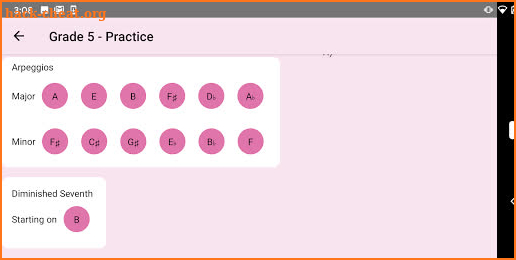 ABRSM Piano Scales Trainer screenshot