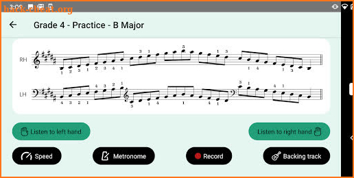 ABRSM Piano Scales Trainer screenshot