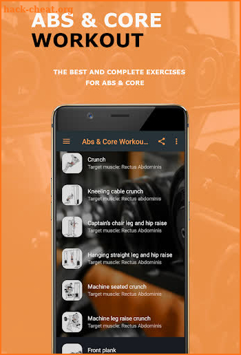 Abs & Core Workout Exercises screenshot