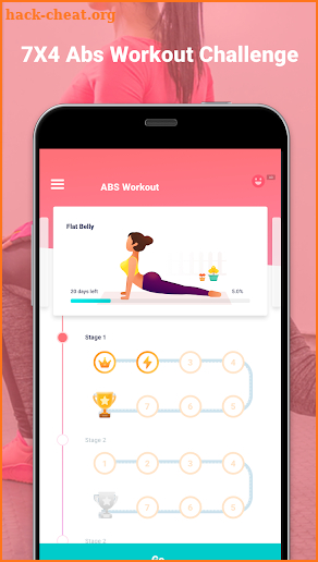 Abs training-lose belly fat at home screenshot
