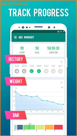 Abs Workout-30 Days Fitness Challenge screenshot